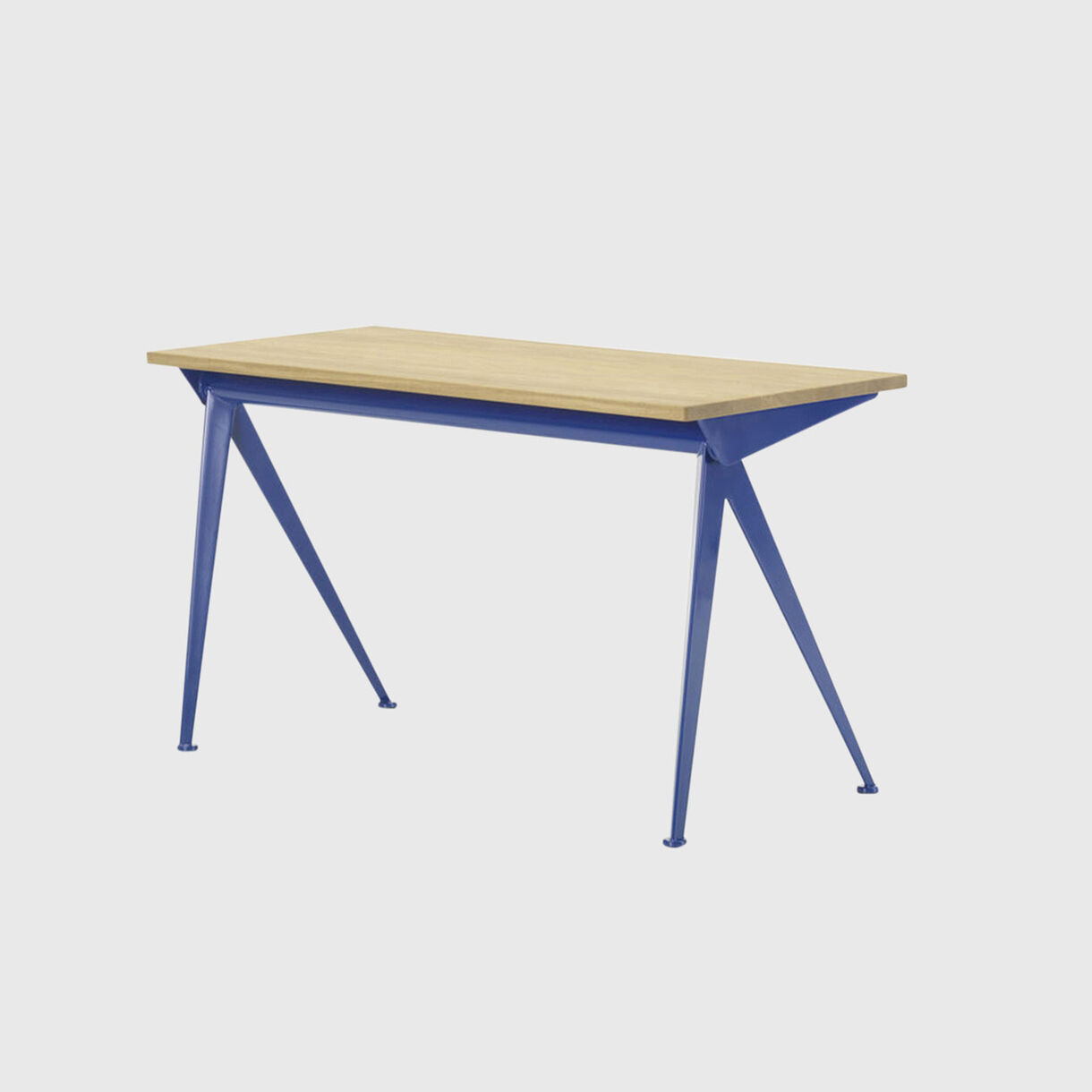 Compas Direction Desk, Bleu Marcoule, Natural Oak